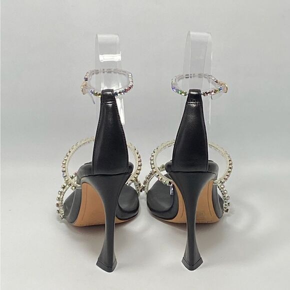 Alexandre Birman Dolores 100 Black & Sparkling Straps Sandal size 36.5 - Picture 7 of 12